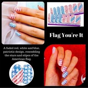 Color Street Nail Polish Strips: Flag, You’re It